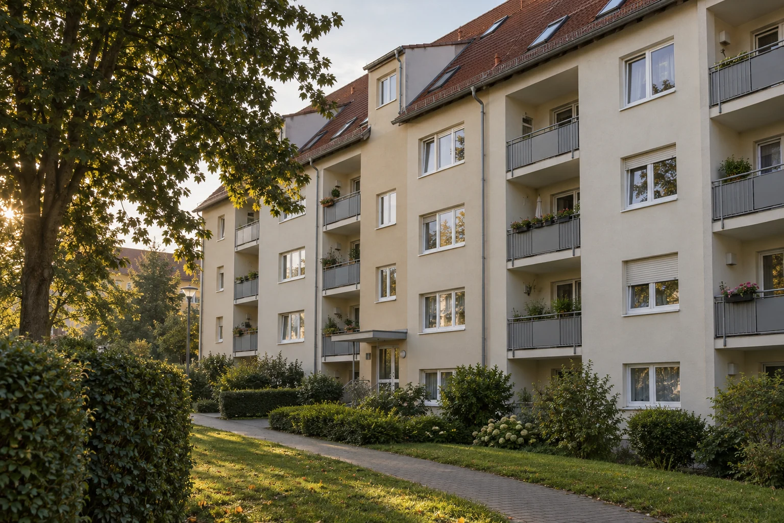 Gepflegte Wohnanlage aus den 1990er-Jahren